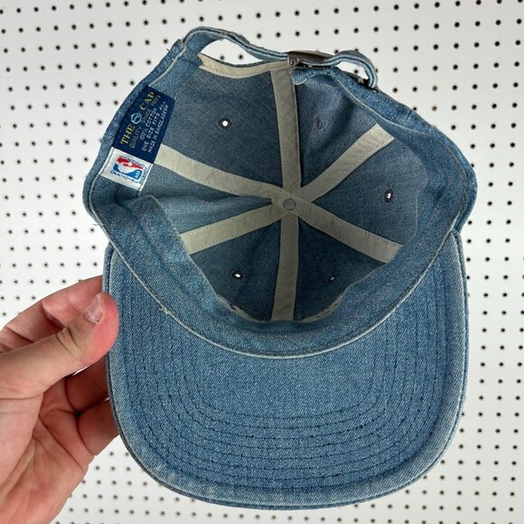 Orlando‎ Magic NBA Hat Strap Back Denim Blue Jean 90s Vintage Penny Hardaway Y2K - Picture 5 of 6